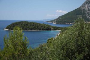 Vistas de Mljet desde la carretera
