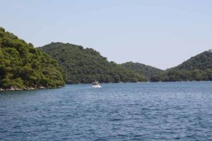 Paseo en barco por lagos de Mjet